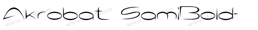 Akrobat SamiBold字体转换